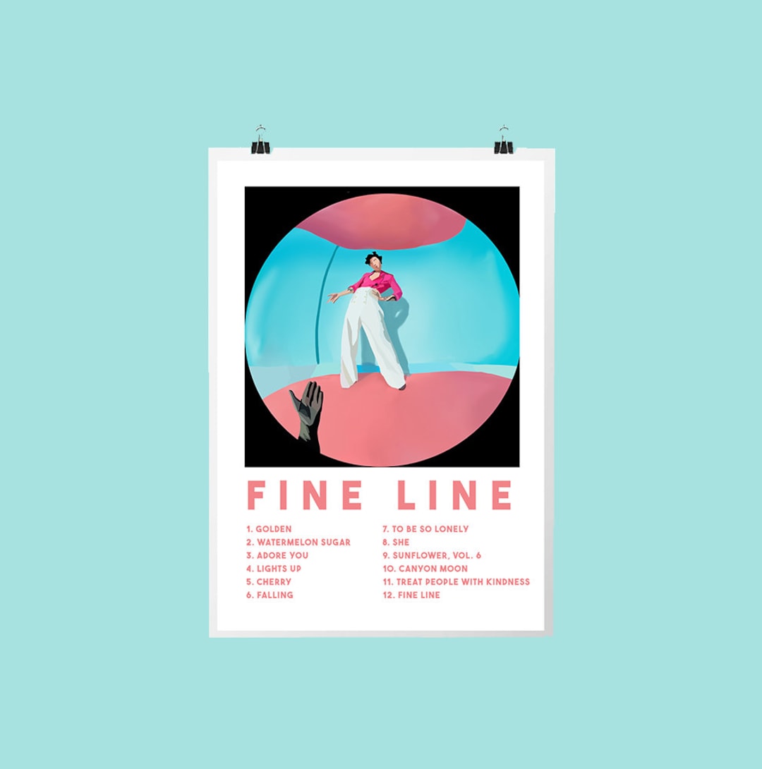 Harry Styles Fine Line Album Cover Illustration Etsy UK