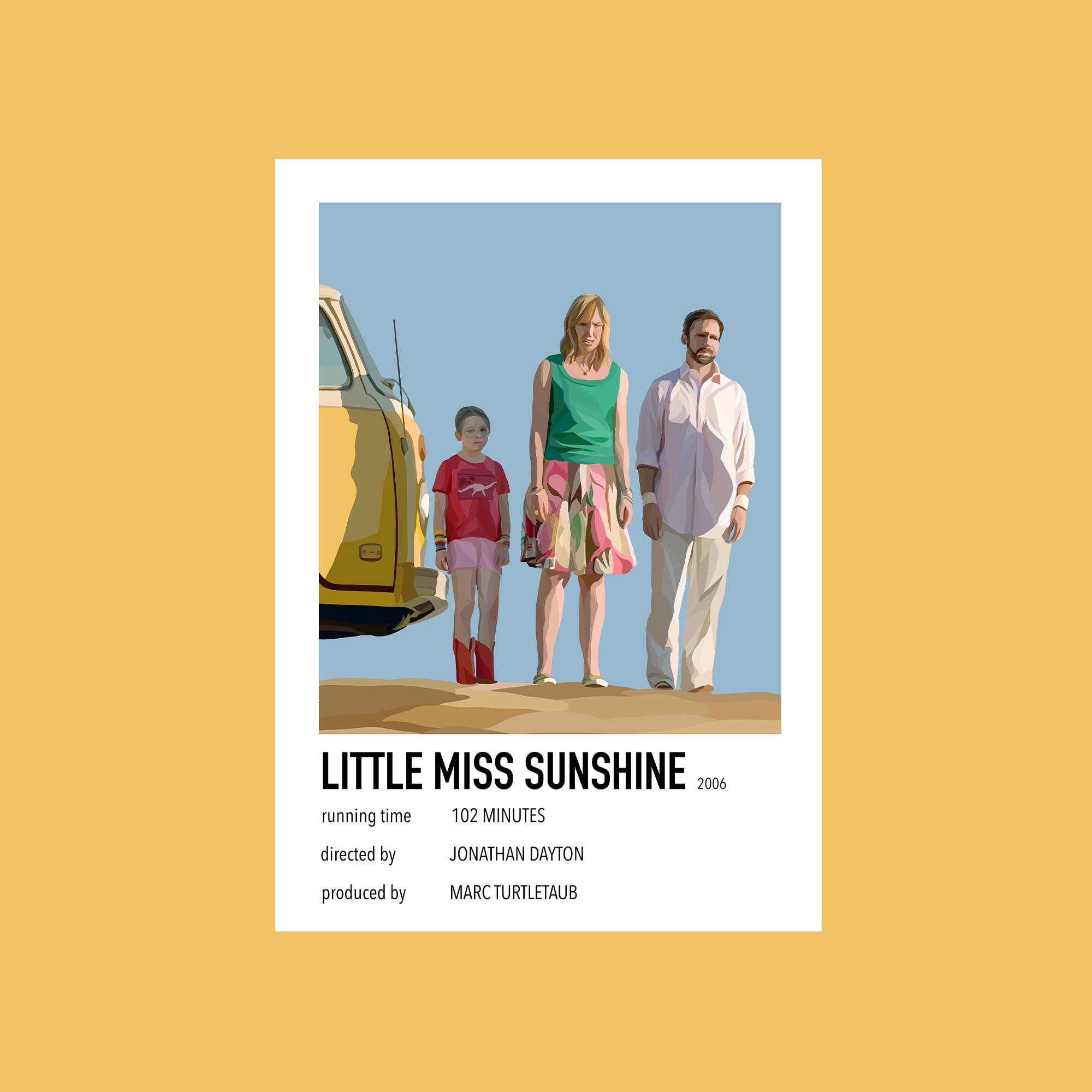 Little Miss Sunshine Illustration Film Poster - Etsy