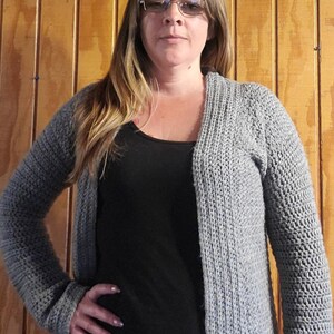 Crochet Woven Look Cardigan