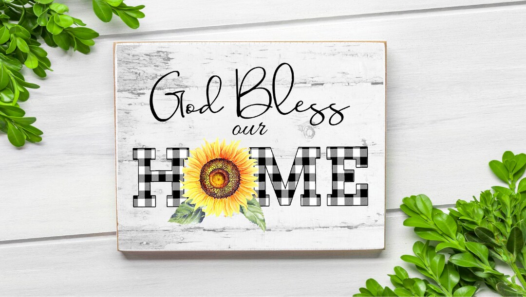 God Bless Our Home Sign, Wreath Sign, Wreath Supplies, Wreath Decor ...