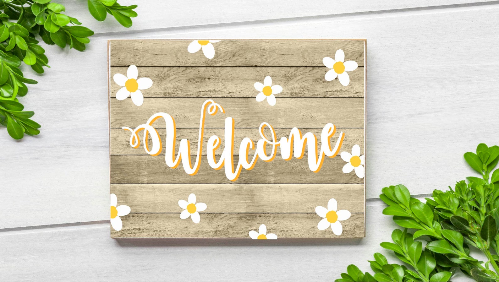 Daisy Flowers Sign Wreath Sign Wreath Supplies Etsy
