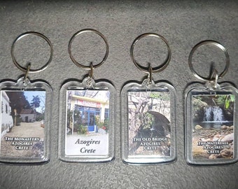 Azogires village key chains, keyrings