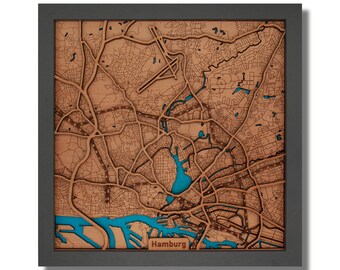 Holzkarte Hamburg