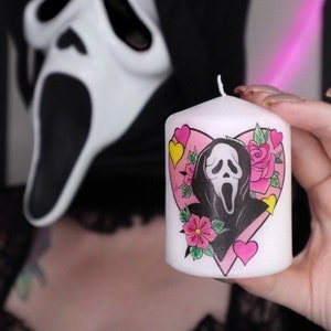 Mini Scream / Ghostface Horror Pillar Candle