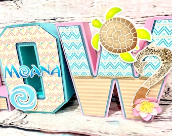 Lettres De Princesse 3D, Fête D'anniversaire De Princesse, Anniversaire Moana, Lettres 3D, Thème De Fête Moana, Idées De Fêtes D'anniversaire, Moana, Maui, Décorations De Fête