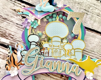 Princess Jasmine Shaker Cake Topper - Jasmine Party Decoration - Princess Jasmine cake topper party  -Jasmine theme  party