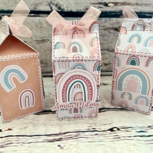 Boho Milchkarton Geschenkboxen Boho Party Boho Geburtstag 1st Birthday Boho Dekorationen