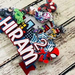 Amazing friends spider spidey hero cake Topper  hero spider Party Decorations  Birthday cake decorations  birthday cake topper