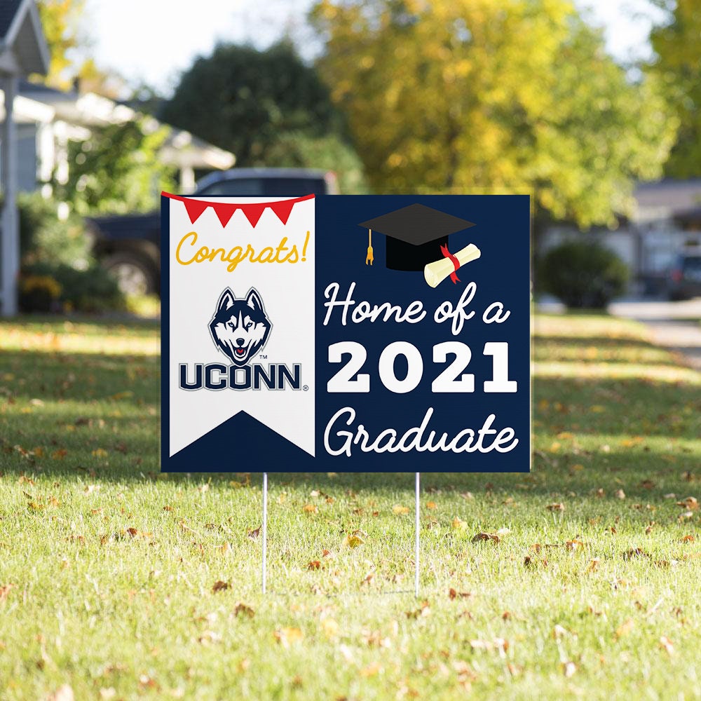 UCONN 2021 Graduate lawn sign Etsy