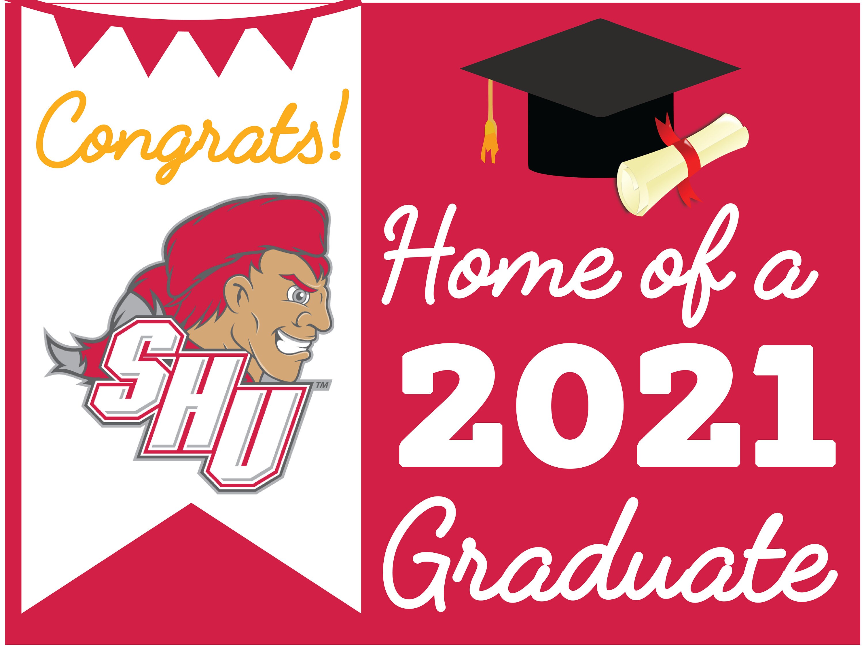 Sacred Heart University 2021 Graduate lawn sign Etsy