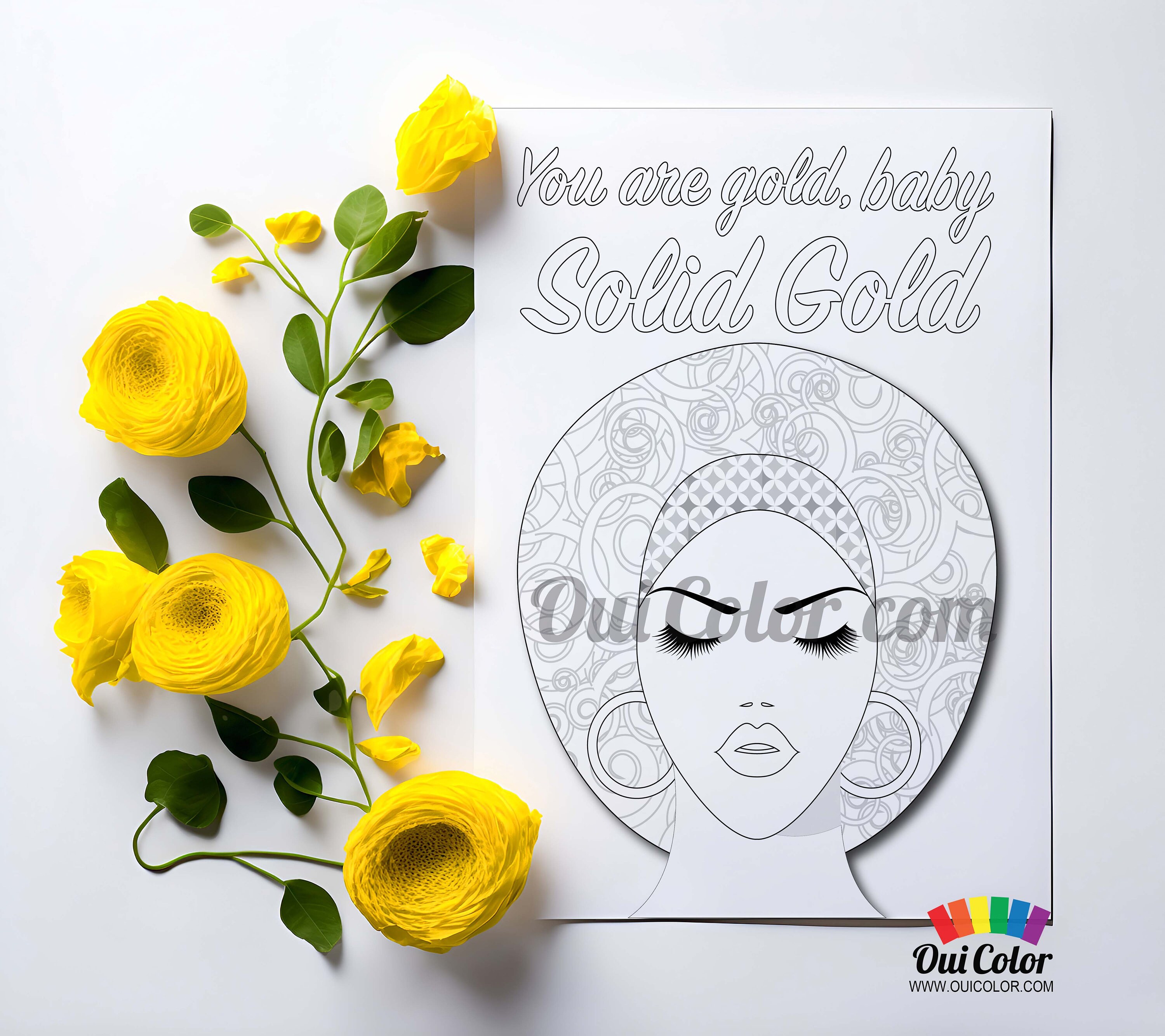 Black Girl Magic - Printable Adult Coloring Melanin Magic, Instant ...