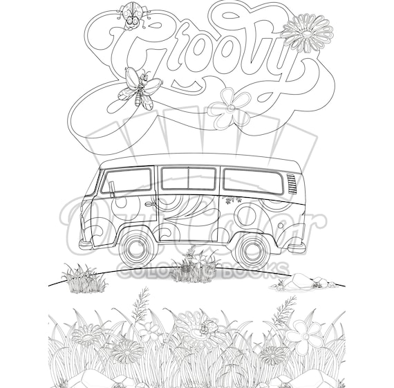 10 Captivating 60s Adult Coloring Pages: Embrace the Vintage Aesthetic