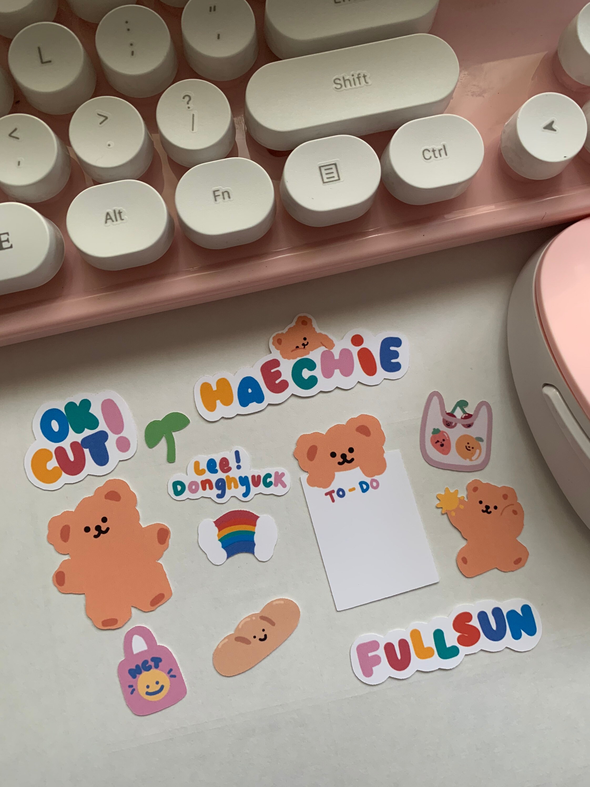 nct dream bear sticker sheet haechan jaemin jeno jisung etsy