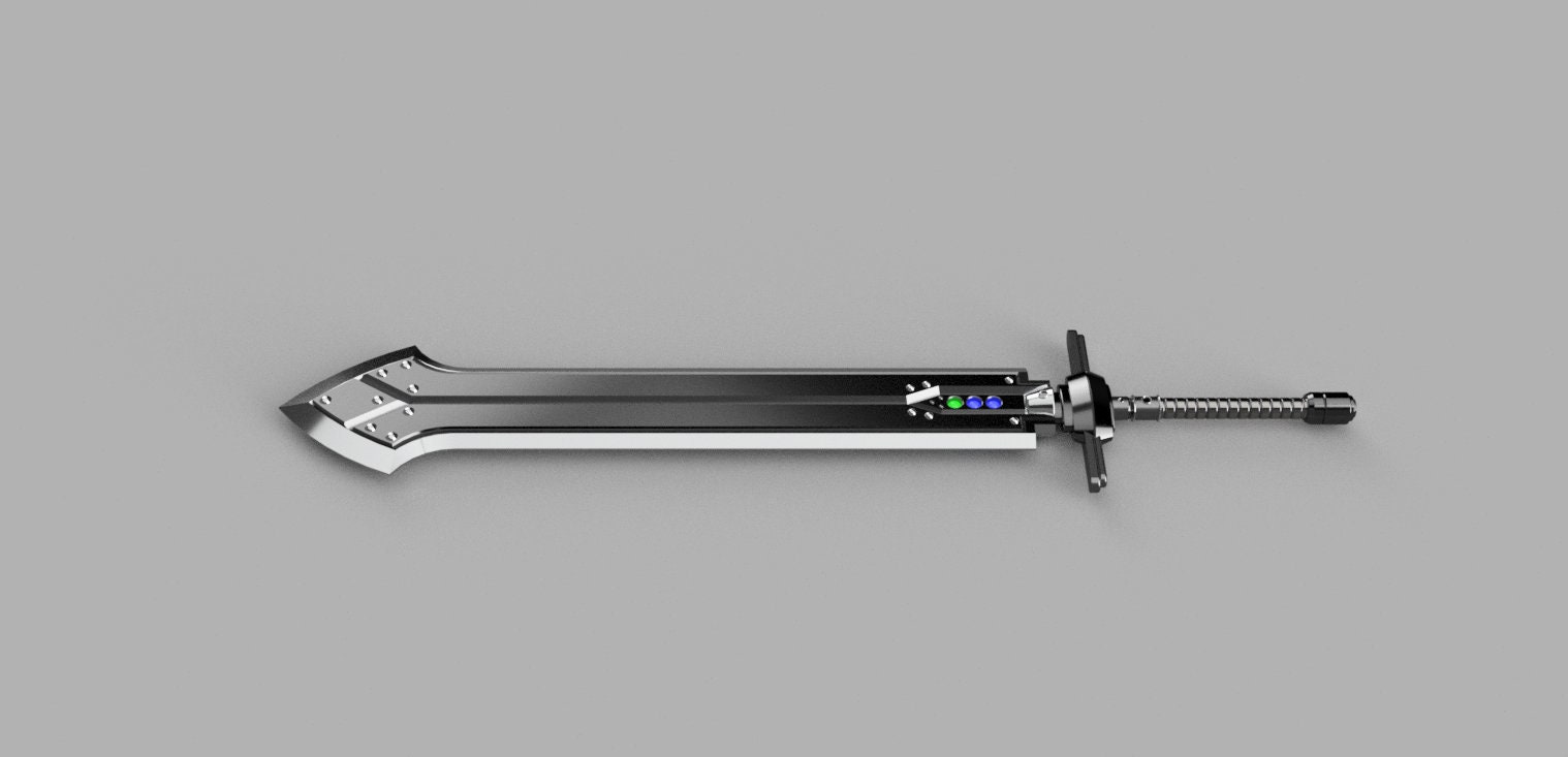 FF7 Remake Iron Blade 3D Print File Etsy