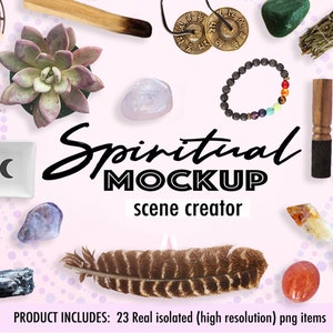 Scene Creator Scene Generator Custom Scene Photography Flay Lay Flat Lay Props Movable Mockup Mockup Bundle Esoteric Spiritual Mockups