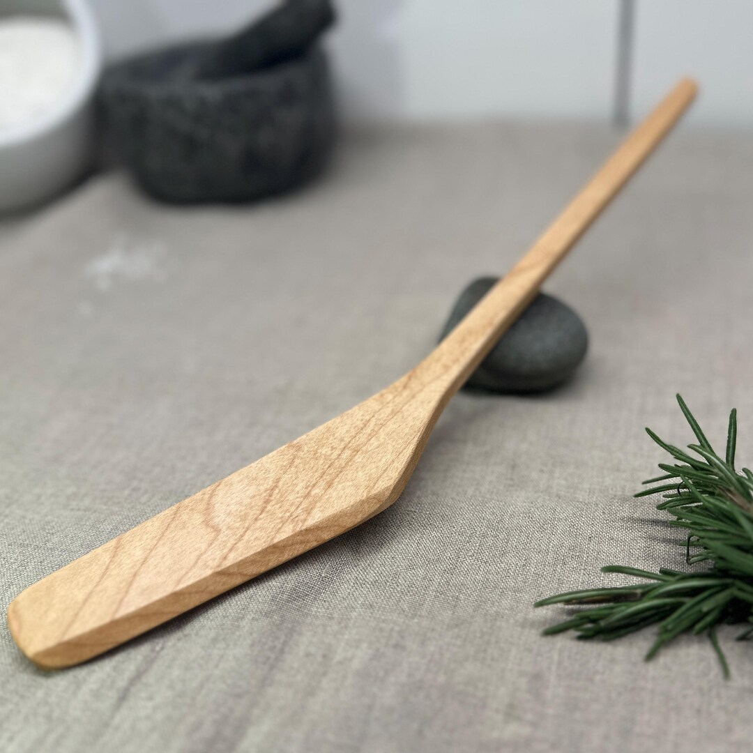 Handmade Nova Scotian Maple Spatula: Minimalist Wooden Kitchen Utensil ...