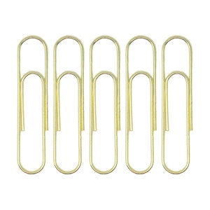 5 PACK Gold Planner Paperclip Set Medium Size - Paper Clip - Page Marker - Luxury Planner Accessories