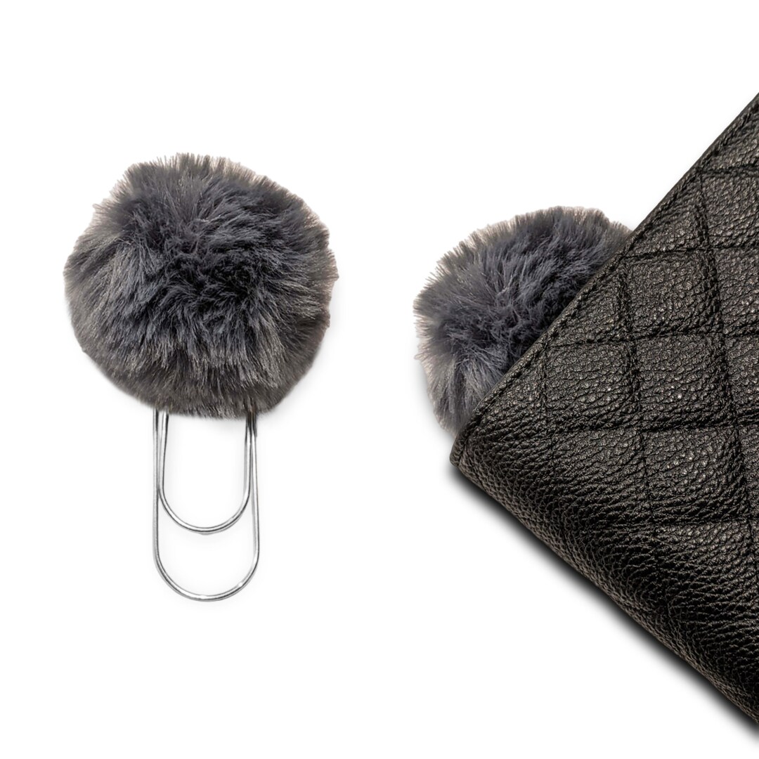 POMPOM BIG PENCIL CASE CHARCOAL main image 0