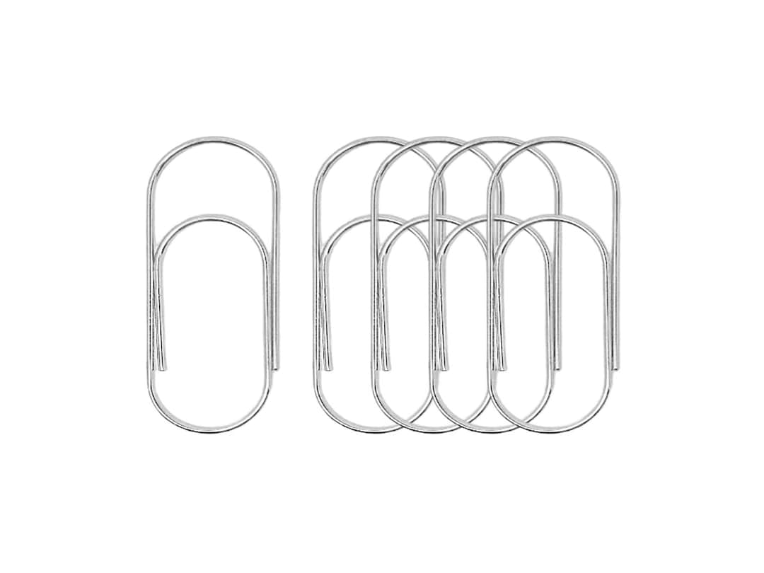 Paper Clips Accessory 5-pack Jumbo Silver Paper Clips: Luxury Planner Accessories - Etsy