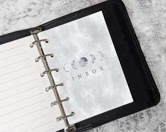 Dashboard Moon Cycle Inbox: afdrukbare A5-planner (pdf)
