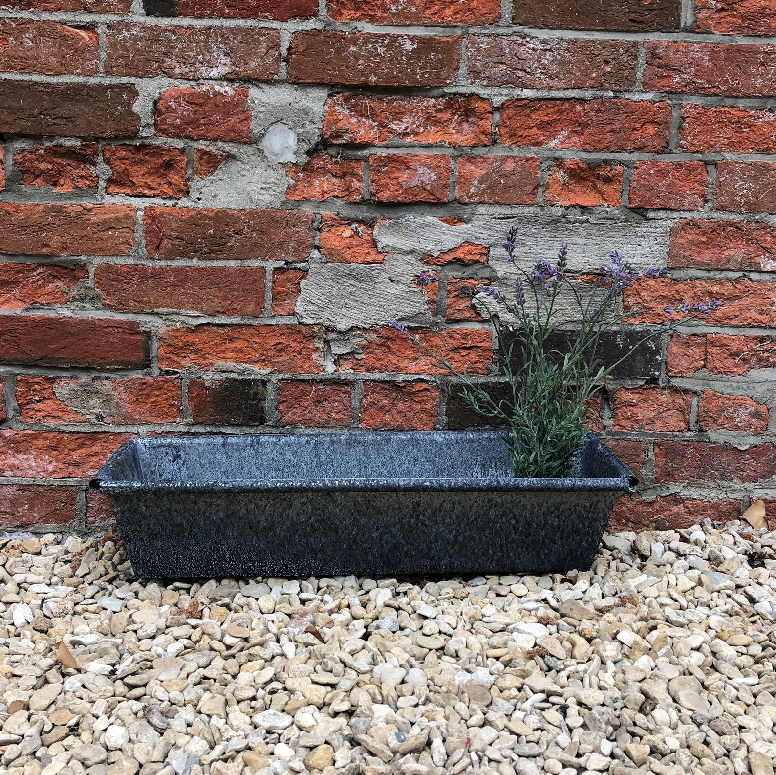 Small 40cm 15.7 Galvanised Zinc Trough for Plants and Etsy.de