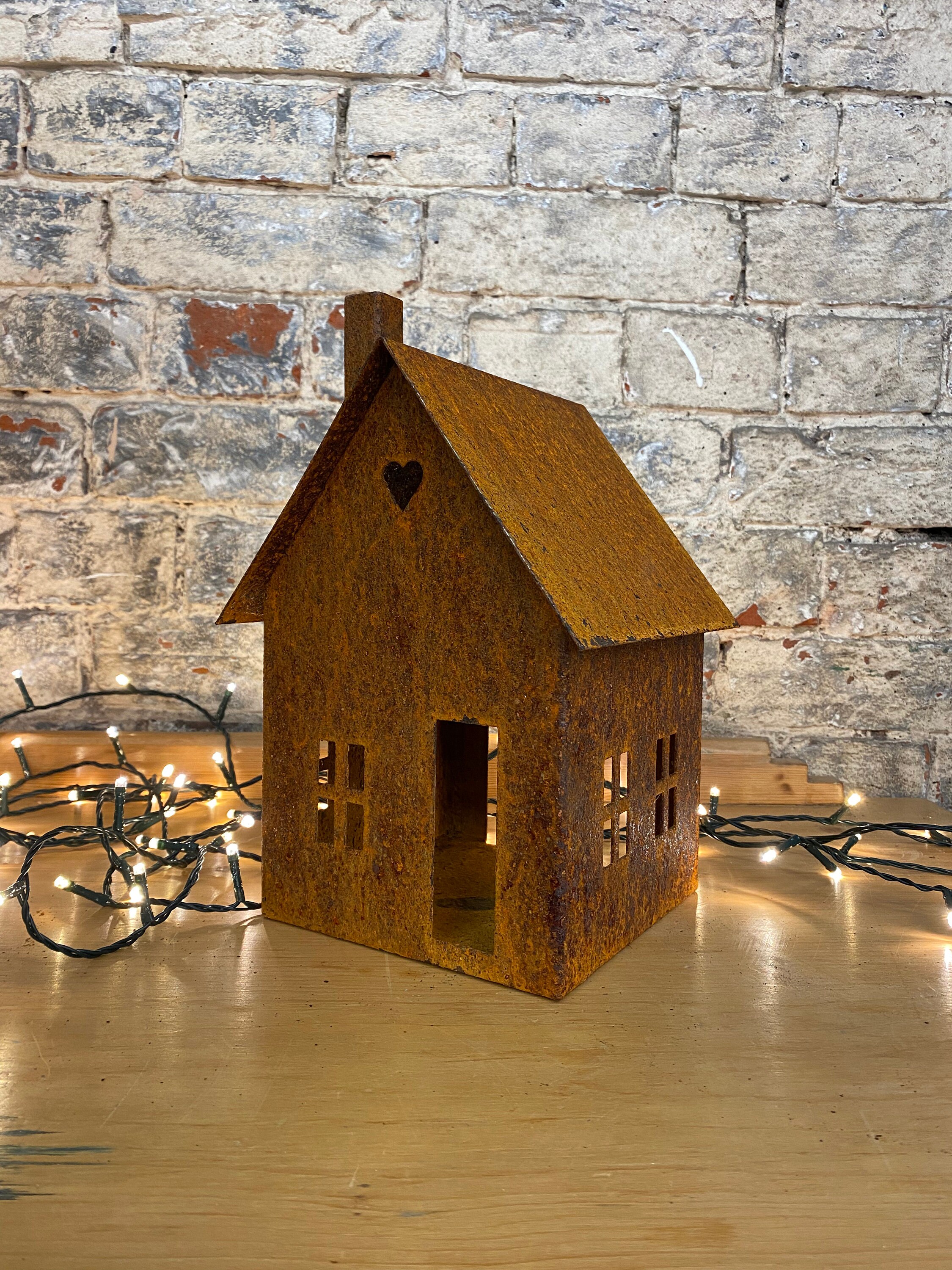 Limited Edition 3D Rusty Metal House Tea Light Holder Etsy UK