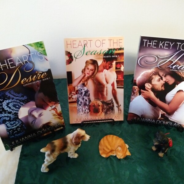 romance writers of canada magazine Loving Hearts Series #1-#3 Contemporary Romance 3-Book Bundle by Julianna Douglas - Signed Paperbacks