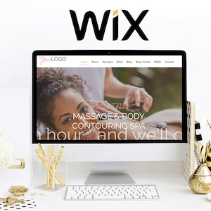 Wix Website Template, Premade Website, Skincare Theme, Online Store Theme