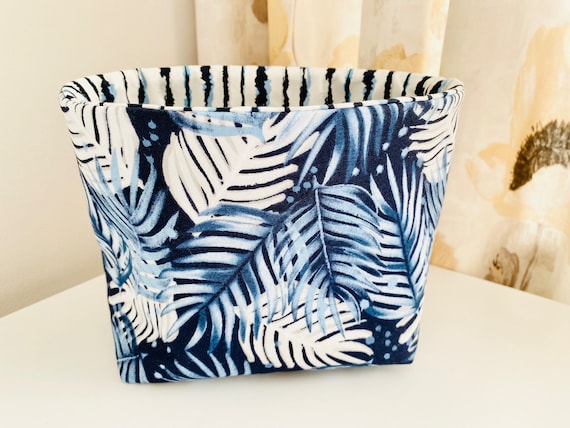Fabric Storage Basket- Palm Leaves