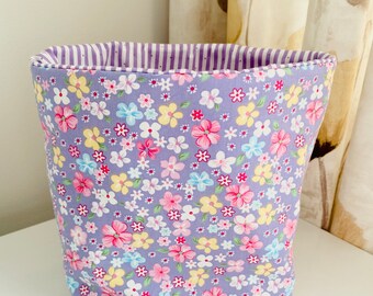 Fabric storage basket/home storage/gift ideas/room storage/gifts/storage solutions/handmade gifts/handmade baskets