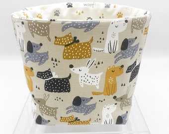 Fabric Storage Basket/Storage for Dog Items/My Dog/Dog Food Storage/Dog Toy Storage