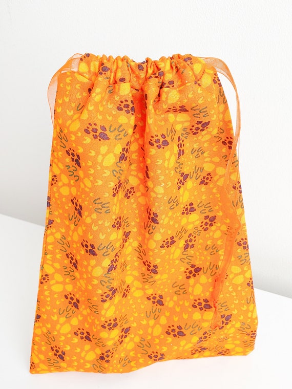 Fabric Drawstring Bag ~ Jungle Fun