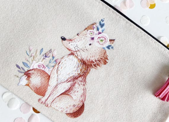 Zipped Purses, Pouch - Friendly Fox