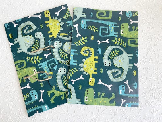 Gift Wrap Set- Dinosaurs