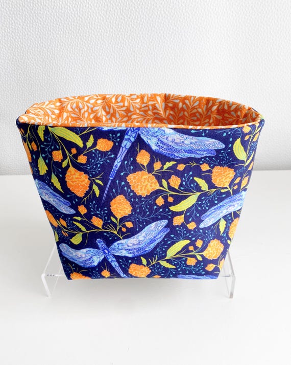 Fabric Storage Basket- Dancing Dragonflies