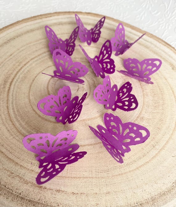 100 3D card Butterflies