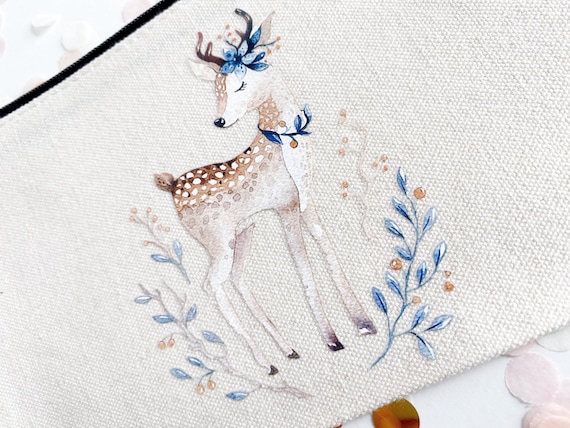 Zipped Purses, Pouch - Cute Doe