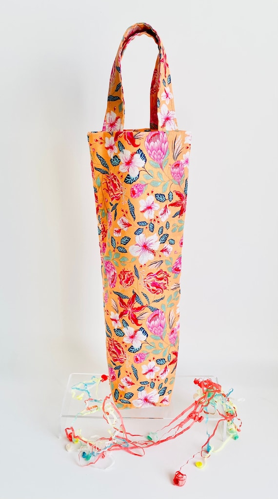 Fabric Wine Gift Bag, wine bag, celebration bag, party bag, wine gift bag