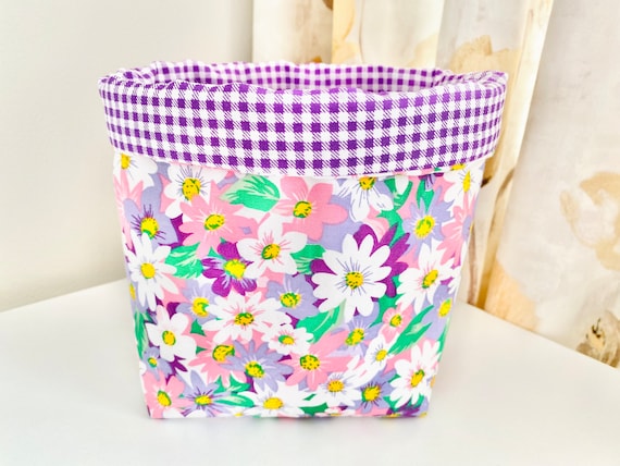 Fabric Storage Basket - Daisy