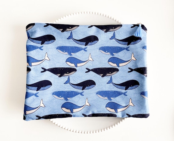 Ocean Whale Zipper Pouch