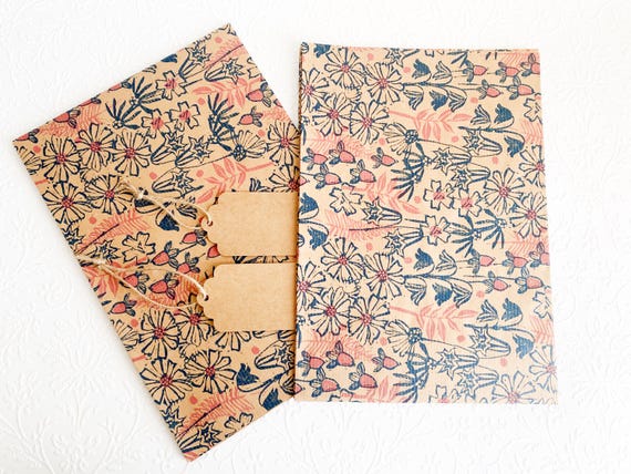 Gift Wrap Set- Garden Wildflowers