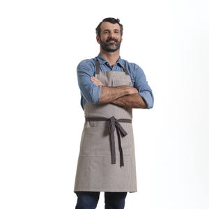 Bib Apron - Great Gift for Baker, Chef apron - Cooking Apron for Women and Men
