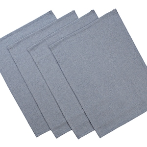 Wellcrafted set of 4 cloth placemats, premium cotton blend, stylish table linens for dining, eco-friendly fabric mats in assorted colors, washable home decor accessories, sustainable kitchen essentials.