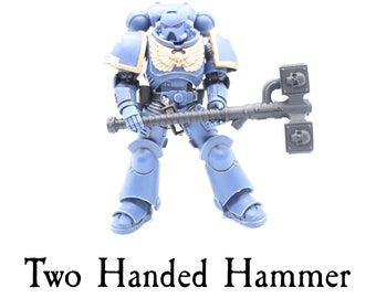 Two Handed Hammer - 40K JoyToy Compatible Space Marine 1:18 Action Figure 4" Custom Parts