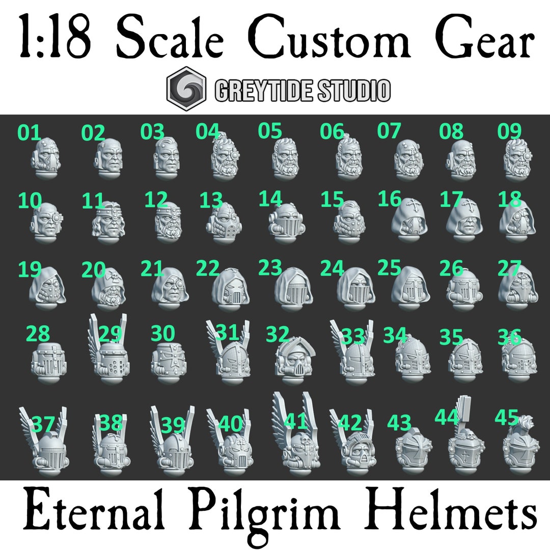 Greytide Studio Eternal Pilgrim Helmets & Heads Warhammer Etsy