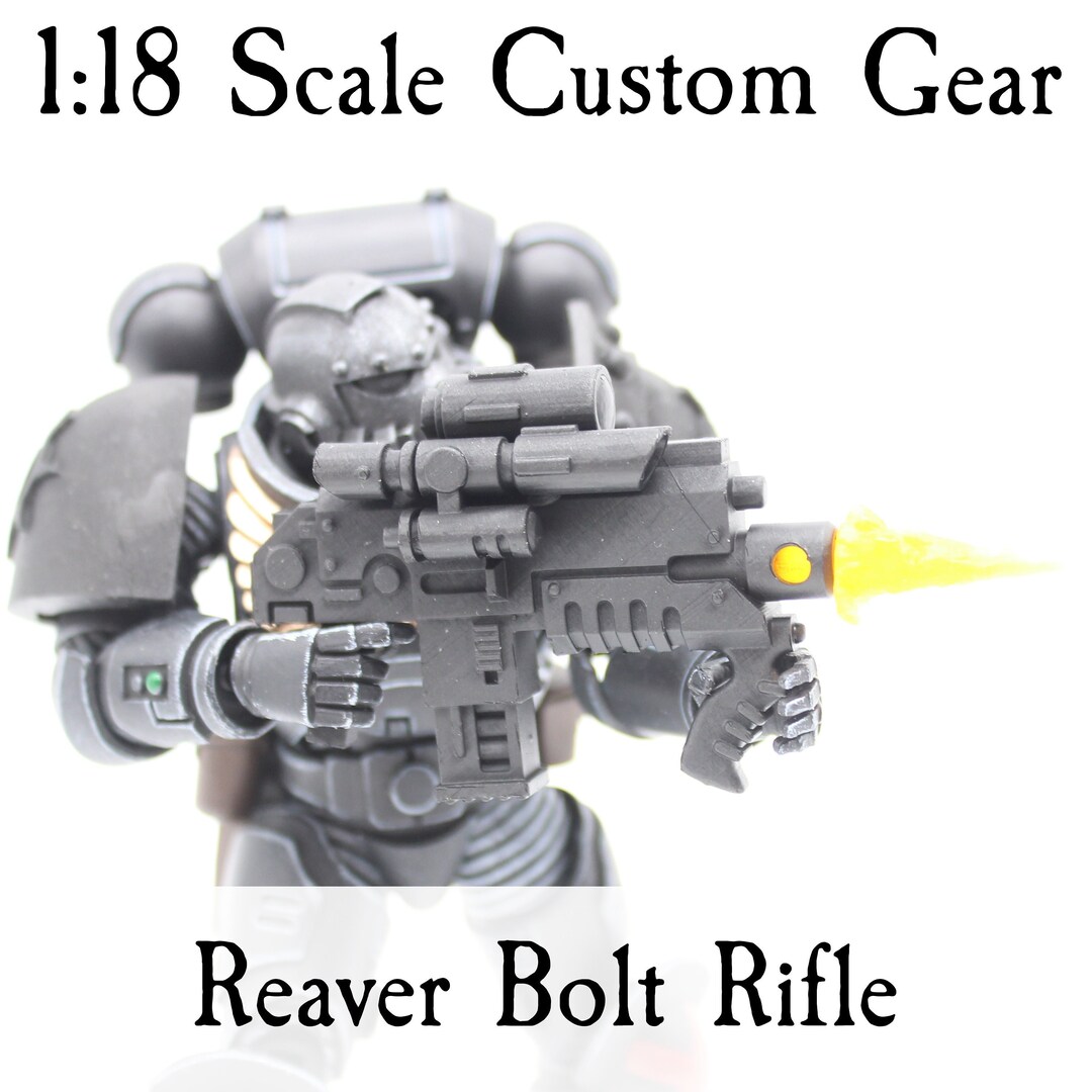 Reaver Bolt Rifle 40K Joytoy Compatible Space Marine 1:18 Action Figure ...