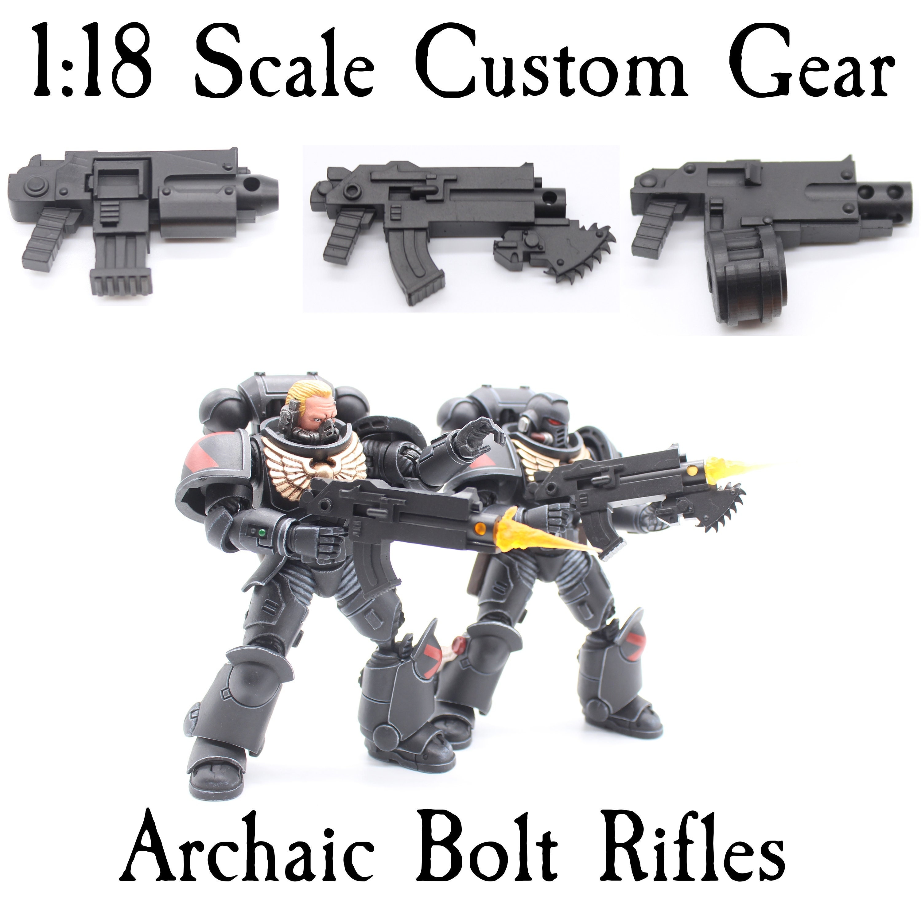 Archaic Bolt Rifle multiple Options Warhammer 40K Joytoy Etsy