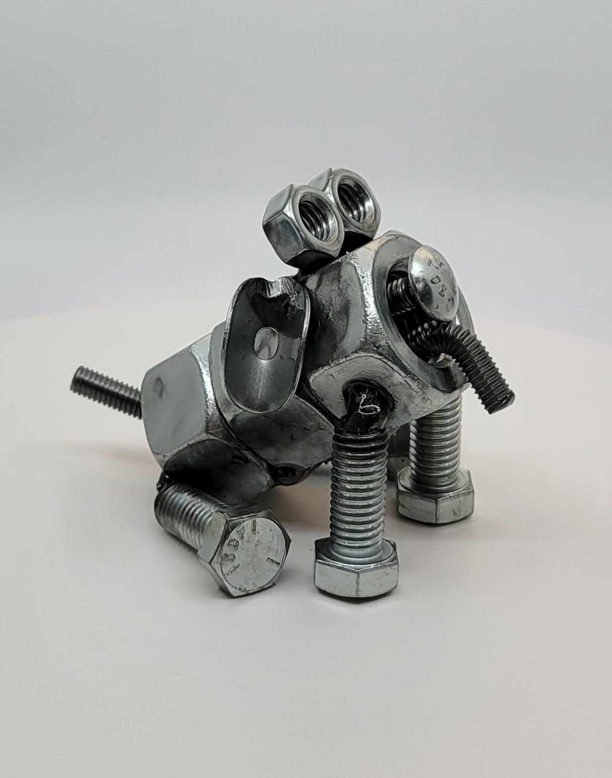 Welded Nuts and Bolts Dog Large Long Body Etsy UK