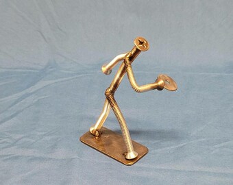 Welded metal Disc Golfer