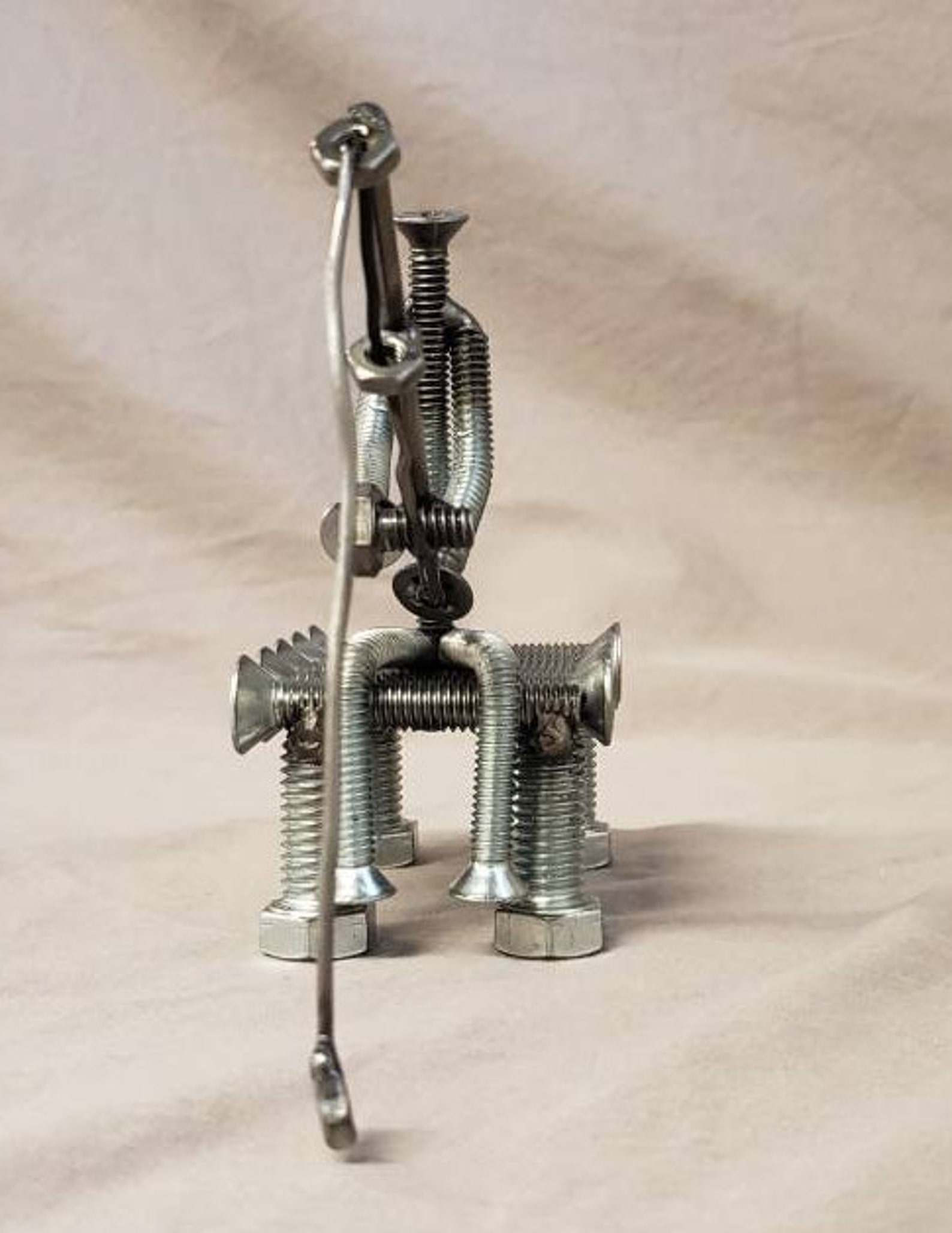 Welded Nuts and Bolts Fisherman on a Dock Etsy